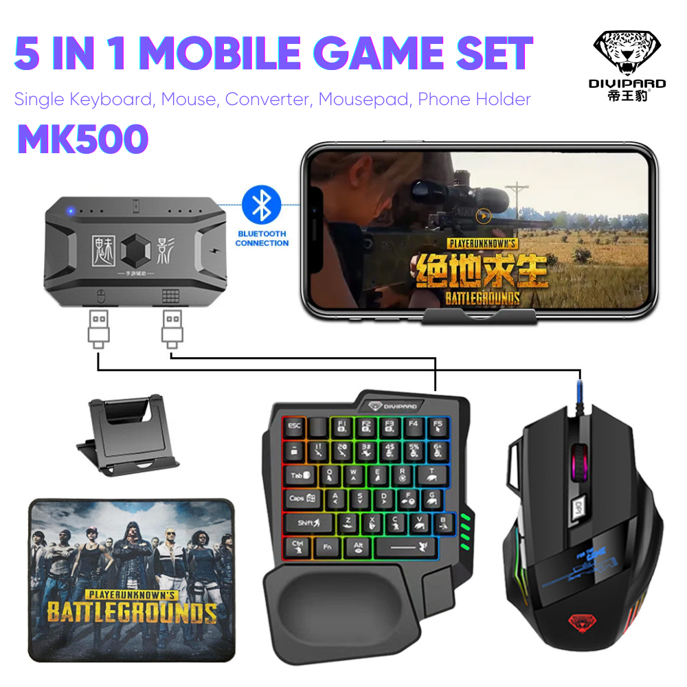 5 In 1 Combo Gaming Keyboard And Mouse