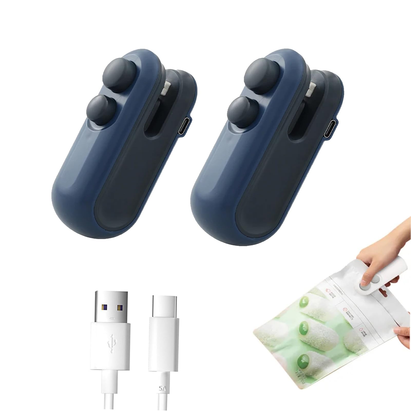 Seal Fresh Anytime: Portable Mini Type-C Snack Sealer